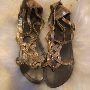 Gold sandals